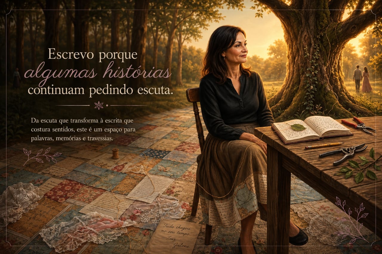 Escrevo porque algumas histórias continuam pedindo escuta.